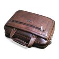 [Kashif Luggage] Men's Large Microfiber Leather 15.6” Briefcase Laptop Business Bag (CB1-Black). 