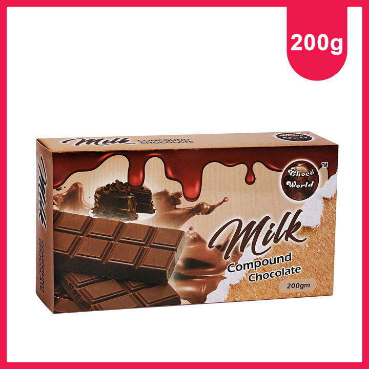 Choco World Milk Chocolate Slab – 200 Grams | Smooth & Creamy | Made in ...