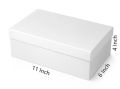 Shoe Box E-Commerce Box Packing White 11 inches x 6 inches x 4 inches 3 Ply Hard Box. 