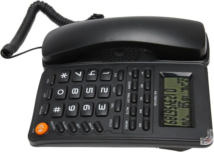 30%20Days%20Warranty%20Loud%20Speaker%20Telephone%20Set%20Landline%20Caller%20ID%20Display%20Desktop%20Home%20Hotel%20Wired%20Office%20Landline%20Telephone%20Phone%20LCD%20Display%20Screen%20Redial%20Flash%20and%20Pre%20Dialing%20Function%20Wall%20Mountable%20Black%20Or%20White%20-%20Image%204
