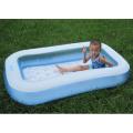 INTEX - Rectangular Baby Pool For Kids Inflatable Kids Bath Tub For Children -  65 L x 40 x 10. 
