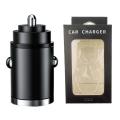 100W Car Charger Hidden Mini Pull USB Phone Charger Accessories Fast Interior QC3.0 Type Car Black C Adapter Charger I0U9. 