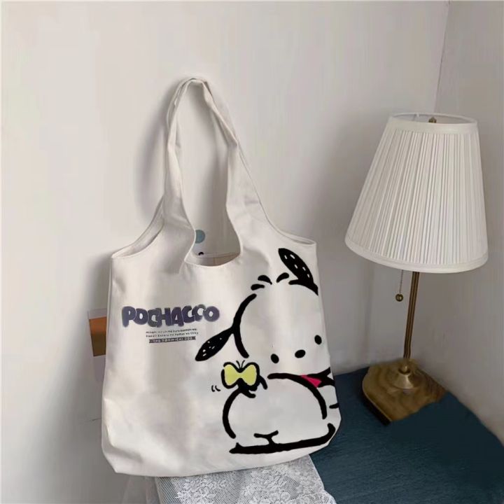 Cute%20Girly%20Cartoon%20Pochacco%20Good%20Quality%20Woman%20Large%20White%20Top-handle%20Shoulder%20Bag%20Canvas%20Tote%20Bag%20Shopping%20Bag%20-%20Image%206