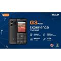 Xmobile G3 Plus - 2.4 Inch - 3000mAh Battery - DualSim - Wireless FM Radio - AnyColor. 