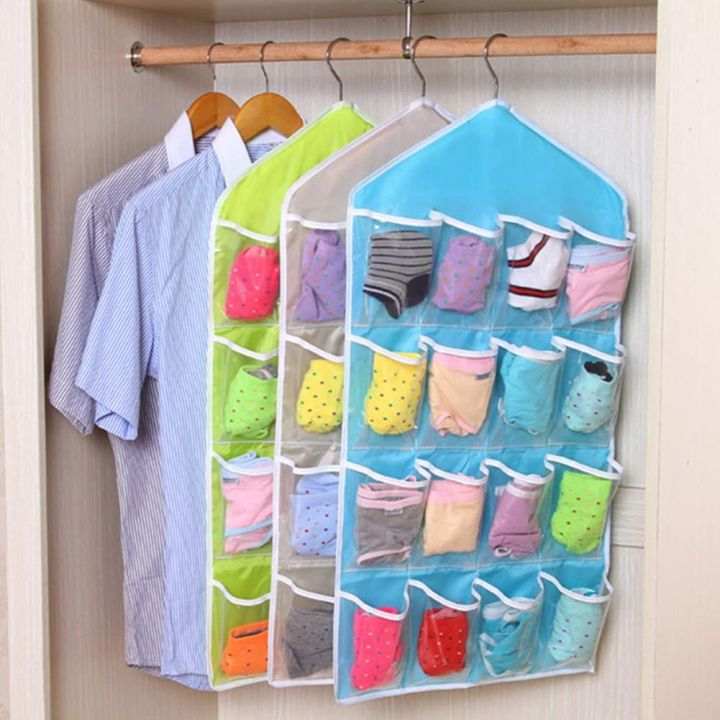 Universal%20Cupboard%20Hanging%20Storage%20Organizer%20Transparent%20Wall%20Hanging%20Bag%20for%20Socks,%20Jewelry,%20Ties,%20Underwear,%20Sunglasses,%20Bra,%20Stationary,%20Stitching%20Tools%20-%20Closet%20Storage%20Tidy%20Organizer%2016%20Pockets%20(Multicolor)%20-%20Image%2010