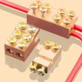 Universal Terminal Block Locking Quick Crimp Electrical Cable Junction Box Block Quick Wire Connector Terminal High Power Branch Terminal T-type Wiring Terminal. 