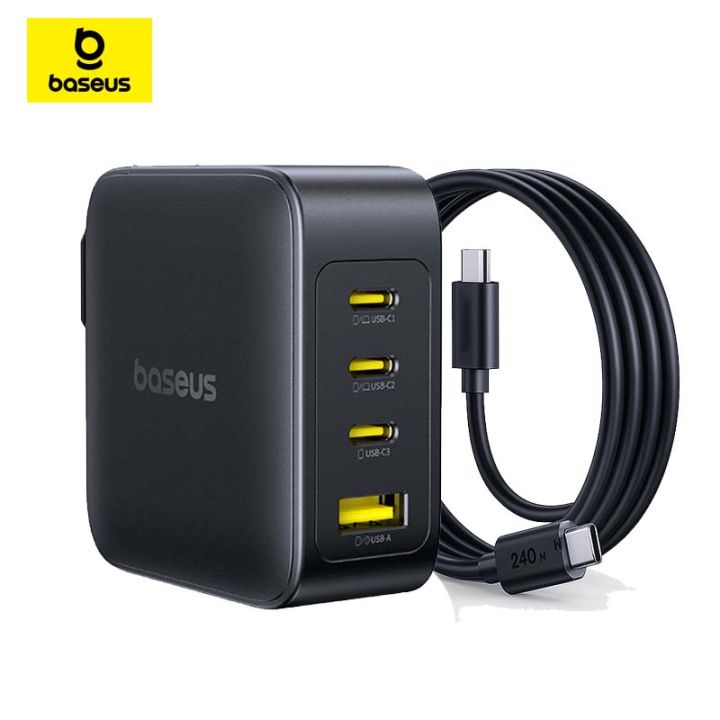 Baseus%20140W%20GaN%20Fast%20Charger,%20EnerFill%20FH11%20(3*USB-C%20PD%20+%201*USB-A)%20Compact%20Adapter%20-%20Image%209