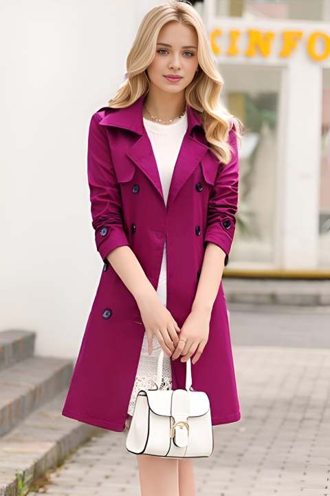 ELO Aykki Women s Trench Long Coat Daraz.pk