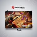 Traverse Free Fire Pencil Pouch (Digitally printed on Cloth). 