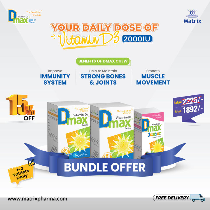 Dmagic MATRIX PHARMA Dmax® – Family Vitamin D3 Chews Bundle – Daily Health ...