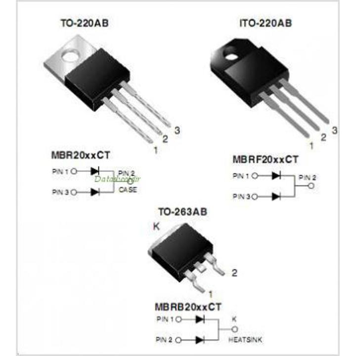 MBR2045G%20SCHOTTKY%20BARRIER%20Diode%20RECTIFIER%2020A,%2045%20-%20Image%202