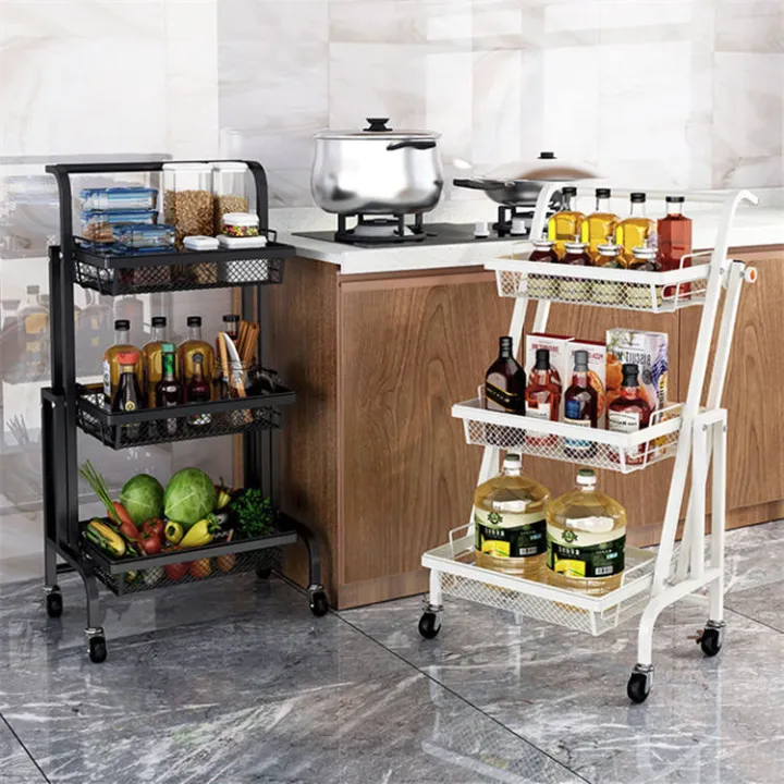 Multi-Purpose%20Convertible%20Trolley%20Rack%20/%203%20Tier%20Storage%20Rack%20For%20Kitchen%20-%20Image%202