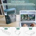 "3-in-1 Desk Air Cooler: Fan, Humidifier, and LED Light with Water Cooling Spray". 