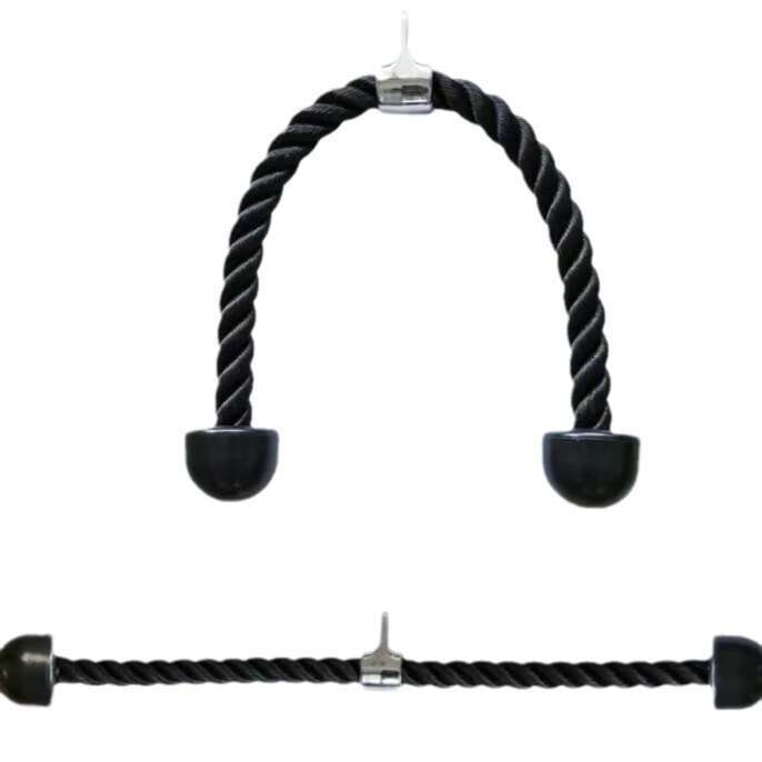 Bicep training tension gym accessories single humeral compression face pull handle double head rope