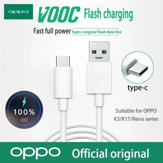 2020RENO%20OPPO%20A9%202020%20SUPER%20VOOC%20TYPE-C%20DATA%20CABLE%203.0%20CHARGING%20ORIGINAL%20FOR%20OPPO%20Find%20X%20/%20R17%20/%20R17%20Pro%20(10V/5A)%20-%20Image%204
