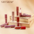 SAM SUGAR 12 Colors Book Lip Gloss Set Matte Velvet Non-stick Cup Lip Gloss Lipstick Cross Border Wholesale. 
