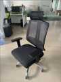 Office Chair Adjustable Computer Swivel Modern Ergonomic home Chair Fabric Mesh Chair with Back Support Arms and Wheels for Home Work and Students Study Black. 