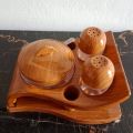 Chase me Salt and Pepper Shaker set Sugar Pot & Tooth Pick Holder Spice Pots Masalah Pots. 