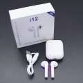 Airpods I12 TWS with High Quality Stereo Sound with Touch Sensors and Long Battery Backup. 