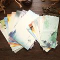 Stationary Letter Delicate Pattern Chinese Painting Lotus Flowers Letter Paper Envelope. 