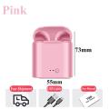 New i7s tws Bluetooth Headphones Red Pink wireless earphones Sports earbuds Headset With Mic for iphone huawei xiaomi samsung. 