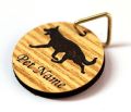 ID Name plate - Circle Shape Dog Pet Id Tag. 