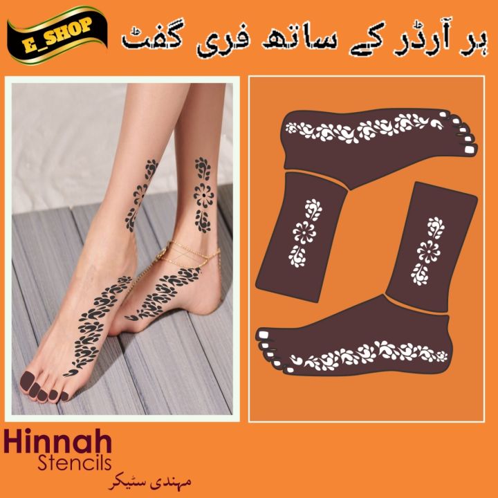 Mehndi stickers Mehndi designs Mehndi stencils Mehndi Tattoo