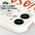 Jizetin for Huawei Y7A 2020 Case Side Design Phone Cover Graffiti NASA Astronaut Moon Cover Square Edge Pattern Liquid Silicone Trend Case. 