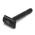 Professional Metal Safety Razor,Classic Long Handle Safety Wet Shaving Kit Safety Razor (Black), Stainless Steel Shaving Razor Manual Mustache Removal Traditional Shaving Tool for Hotel Home Travel for Men. 
