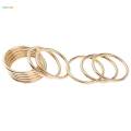 2x 10pcs Welded Iron Metal Rings Macrame Craft. 
