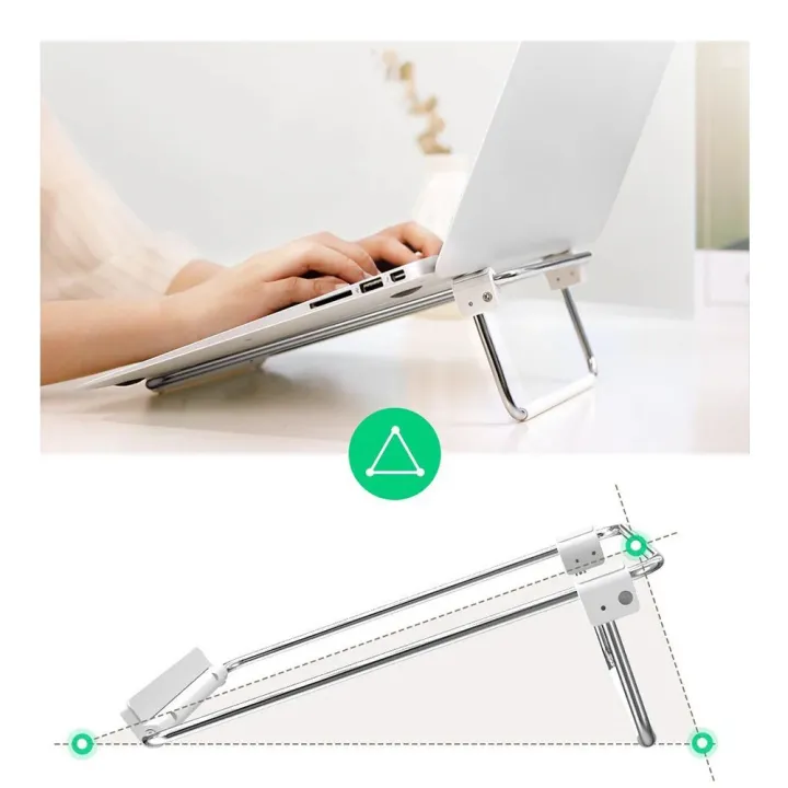 UGREEN%2080348%20Adjustable%20Laptop%20Desk%20Stand%E2%80%93Silver%20-%20Image%206