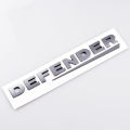 1X 3D Black Gray ABS Lettering Badge Emblem 90 110 Tailgate Sticker Defender Trunk Decal Car Logo. 