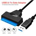 USB 3.0 to SATA 2.5" inch SSD / HDD Cable Converter / Hard Disk Adapter / Driver Free / Direct Plug and Play / Upto 5 Gbps Fast Data Transfer Speed / Mobile OTG / Laptop / PC. 