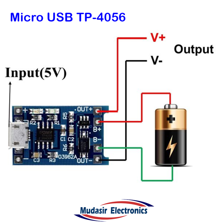 TP%204056%20Micro%20USB%2018650%20Lithium%20battery%20charging%20and%20protection%20integrated%20charging%20board%20-%20Image%204
