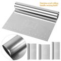 Multi-purpose Stainless Steel Bench Scraper Pasta Dough Scale Ruler Pastry Cutter Measuring Scale Cake Pizza Cutter Bread. 