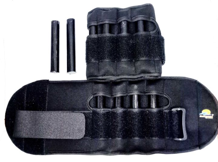 ADJUSTABLE ANKLE WEIGHTS / WRIST WEIGHTS 2 KGS SET,