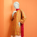 Junaid Jamshed Lawn 3 Piece Unstitched Suit for Women JLAWN-S-22-501 Sabz. 