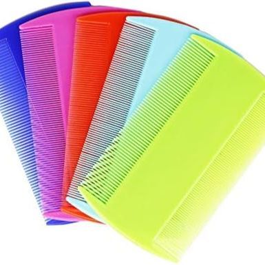 2 Piece  Multicolor Fine Tooth Nit Combs Double-Sided Detection Removes Head From All Types Of Hair