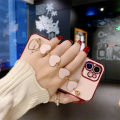 Phone case VIVO Y91D Soft Case Transparent Plating Electroplating Shiny Cases + Love Bracelet For VIVO Y91D Cover. 