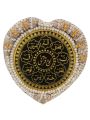 Looh e Qurani Printed with Printed Heart Shape Seashells Design Wall hanging Frame with Printed Looh e Qurani  Calligraphy  Elegance Seashells Wall Frame Best Wall Deco For Homes and Offices. 