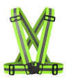 safety reflective vest belt florescent high visibility adjustable straps. 