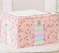Wardrobe Organizer Foldable Storage Box With Cover 66 Litre MS. 