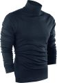 Utopia - Men T-Shirt Hi Neck Cotton Blend Interlock Long Sleeves T Shirt. 