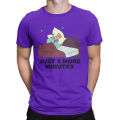 Men's Disney Cinderella Just 5 More Minutes T Shirt Pure Cotton Clothing Novelty Short Sleeve Crew Neck Tees Big Size T-Shirts. 