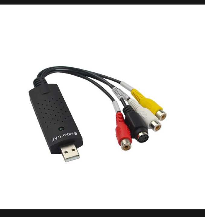 A.M Easycap USB 2.0 Easy Cap Video TV DVD VHS DVR Capture Adapter Easier Cap USB Video Capture Device Support Win10