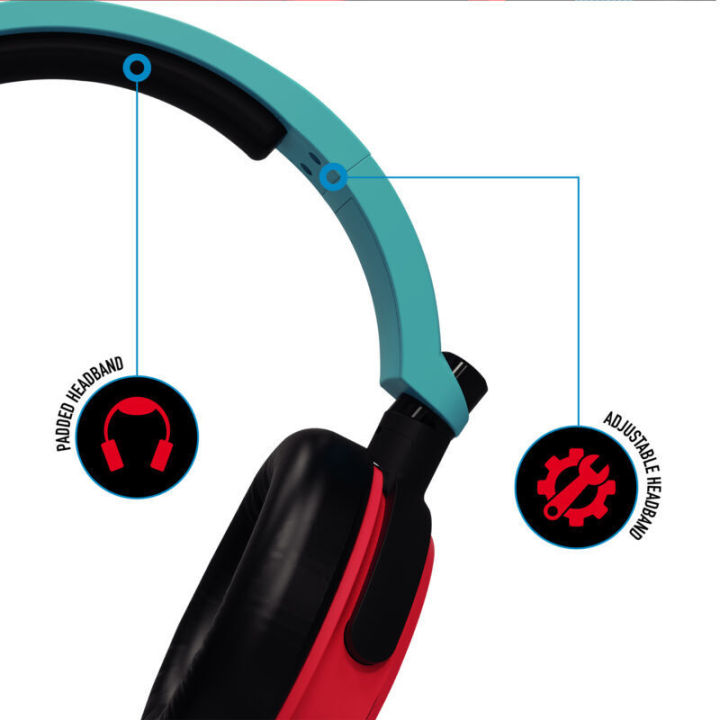 STEALTH%20C6-100%20GAMING%20HEADSET%20FOR%20XBOX,%20PS4/PS5,%20SWITCH,%20PC%20-%20Neon%20Red/Blue%20-%20Image%205