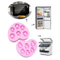 Ice Cube Tray Reusable 6 Grids Fast Cooling Ring-shaped Ice Mold. 