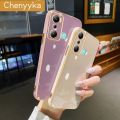 chenyyka For Infinix Hot 20i Case Candy Color Luxury Plating Casing Side Edge Square Back Cover Full Lens Camera Protection Shockproof Soft Cases. 