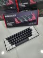 Gaming Keyboard Megakey Wired Gaming Keyboard- 61 Keys Compact Mechanical Keyboard, with RGB lights Double Shot Keycaps with LED Backlit, blue Switch-Black colour. 