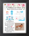 Baby birth Date frame for gift photoframe Birthday frame customized. 
